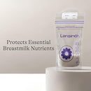 Lansinoh Breastmilk Storage Bags, 150 Count, Baby Essentials, Fast Freeze & Thaw Breast Milk Bags for Baby Bottle Feeding, Superior Strength & Stretch, 6 Ounce by TinyTreasures Baby Boutique