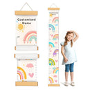 Personalized Name Height Chart for Kids, Rainbow Height Measurement for Wall, Child Height Measure Wall Chart Bedroom Nursery Wall Decoration, Playroom Essentials, Children's Day Gifts by TinyTreasures Baby Boutique