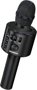 BONAOK Wireless Bluetooth Karaoke Microphone,3-in-1 Portable Handheld Karaoke Mic Speaker Machine Home Party Birthday for All Smartphones Q37 (Black) by TinyTreasures Baby Boutique