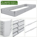 Land Guard 12×4×1ft Galvanized Raised Garden Bed Kit for Vegetables, Galvanized Super Large Metal Planter Raised Garden Boxes Outdoor(359 Gallon Capacity)… by GreenHaven Gardens