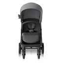 Mompush Nova Baby Stroller for Toddler, Infant & Newborn | Spacious Seat & Lie-Flat Mode | Compact One-Hand Fold, UPF 50+ Canopy & All-Wheel Suspension | Includes Rain Cover & Cup Holder, Grey by TinyTreasures Baby Boutique