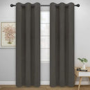 Easy-Going Blackout Curtains for Bedroom, Solid Thermal Insulated Grommet and Noise Reduction Window Drapes, Room Darkening Curtains for Living Room, 2 Panels (42x95 in, Taupe) by CozyNest Decor