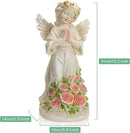 Garden Decor Angel Statue, Outdoor Patio Garden Sculptures & Statues, Solar Yard Decorations Lawn Ornaments Figurines for Outside by GreenHaven Gardens