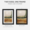 Homeforia 5x7 Picture Frame Black Wood, High End Oak 5by7 Black Wooden Frames with Mat 4x6 Print, 5 x 7 Frame Matted to 4 x 6 inch Photo, 7x5 Wall or Tabletop Frame, Tempered Glass, Wall Kit, Set of 1 by CozyNest Decor