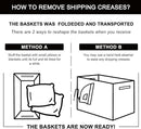 OIAHOMY 3 Pack Storage Baskets for Organizing, Woven Cotton Rope Basket for Shelves, Closet Organizer Bins with Handles, Rectangle Toy Organization, 13.78''×9.84''×5.5'', Brown & White by TinyTreasures Baby Boutique