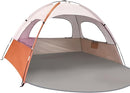 NXONE Beach Tent Sun Shade Shelter for 3/4/6 Person Person with UV Protection, Extended Floor, 3 Mesh Roll Up Windows & 8.0/8.5mm Fiberglass Rods丨Carry Bag Included by TinyTreasures Baby Boutique