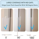 AILUOQI 4 Pack Door Jam Shield Finger Pinch Guard for Baby Proofing, Kids, Hinge Cover Pinch Guard for 90 & 180 Degree Doors Frame & Baby Gate. 47.2" H, 6.7" W by TinyTreasures Baby Boutique