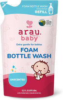 Unscented Foam Bottle Wash Refill, Natural Plant Based Baby Bottle & Dish Soap, No Artificial Fragrance or Additives, Gentle for Washing Bottles, Pacifiers and Toys, Easy Rinse, 15.21 Fl Oz by TinyTreasures Baby Boutique