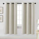 H.VERSAILTEX Blackout Curtains for Bedroom Thermal Insulated Room Darkening Living Room Curtains 72 Inch Long Grommet Privacy Protection Window Curtain Panels/Drapes for Nursery,2 Panels,Ivory/Cream by CozyNest Decor