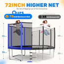 ORCC 1200LBS Weight Capacity Trampoline 16 15 14 12 10 8FT Outdoor Yard Trampolines for Kids Adults Outdoor Yard Trampolines for Kids Adults by TinyTreasures Baby Boutique