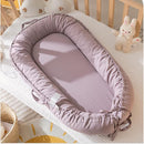 Infant Lounger, Baby Nest Cover for Baby Girls & Boys, Newborn Essentials for Baby 0-12 Months, 100% Cotton Breathable, Co Sleeper Portable Travel Bed (LavenderBlush, Cotton) by TinyTreasures Baby Boutique