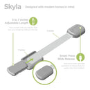 Baby Proofing Child Safety Locks (2 Pack) by Skyla Homes - The Safest, Quickest and Easiest 3M Adhesive Cabinet Latches, No Screws & Magnets, Multi-Purpose for Furniture, Kitchen, Ovens, Toilet Seats by TinyTreasures Baby Boutique