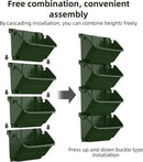 Self-Watering Wall-Mounted Planter Indoor/Outdoor Decor, Wall Planter Indoor Vertical Living Green PlantWall with 4 Pots Easy Installation 12.9''x5.5'' x26.7'' by CozyNest Decor