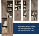 Sauder HomePlus Multi-Room Storage Cabinet with Adjustable Shelves and Door Positioning, Kitchen Laundry Bathroom Pantry Storage Cabinet, in Salt Oak Finish by CozyNest Decor