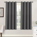H.VERSAILTEX Blackout Grey Curtains for Bedroom/Living Room Thermal Insulated, 52" Wide x 63" Long Each Panel,Grommet Top (Set of 2 Panels, Charcoal Gray) by CozyNest Decor