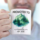 Promoted To Uncle Coffee Mug Gift For New Uncle EST 2026 Father's Day, Personalized Year Name Uncles White Teacup 11 15Oz, Customized Uncles Accent Mug Gift For Brother Family Pregnancy Announcement by TinyTreasures Baby Boutique