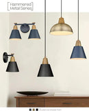 FEMILA Wall Sconces Set of 2, 1-Light Matte Black Bathroom Light Fixtures, Modern Single Vanity Light Wall Lamp with Hammered Metal Shade, 4FG59B-2 BK by CozyNest Decor