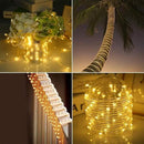 300 LED Solar Rope Lights Outdoor 99 FT Bright Solar Garden String Lights Durable 8 Modes Outdoor Fairy Lights Waterproof Solar Garden Decorative Lights for Fence Patio Decor (Warm) by GreenHaven Gardens