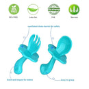 Food Feeder Baby Fruit Feeder Pacifier (3 Pcs) with 6 Different Sized Silicone Pacifiers 2 PCS Silicone Babies Food Dispensing Spoon 90ML with 2 Baby Spoons Bottle Brush Pacifier Clip by TinyTreasures Baby Boutique