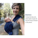 CUBY Water Baby Sling Carrier Lightweight Breathable Mesh Baby Wraps Carrier Adjustable Ring Sling Quick-Drying Baby Carriers Sling for Newborn Toddler Summer Swimming Pool Beach(Dark Blue) by TinyTreasures Baby Boutique