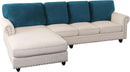PrinceDeco Sectional Couch Covers Velvet Cushion Covers for Sectional Couch Washable Cushion Covers for Sectional Sofa Pet Friendly Sectional Sofa Slipcovers(1 Chaise Back+ 3 Sofa Back,Deep Teal) by CozyNest Decor