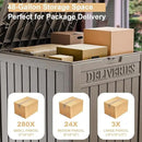 DRATO 48 Gallon Package Delivery Box, Large Lockable Storage Box, Double-Wall Resin Outdoor Package Delivery and Waterproof Deck Box for Porch, Patios by GreenHaven Gardens