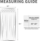 Easy-Going Blackout Curtains for Bedroom, Solid Thermal Insulated Grommet and Noise Reduction Window Drapes, Room Darkening Curtains for Living Room, 2 Panels (42x95 in, Light Gray) by CozyNest Decor