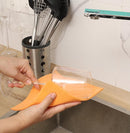 Swedish Dishcloths for Kitchen | 6 Pack Absorbent Cellulose Sponge Cloths Washable | Non-Scratch Reusable Paper Towels Quick Drying Cleaning Cloths - Orange by CozyNest Decor