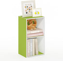 Furinno Luder Bookcase / Book / Storage, 2-Tier Cube, Green/White by TinyTreasures Baby Boutique