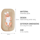 Baby Lounger - Snuggle Cozy Me Infant Lounger for Newborns | Breathable & Soft, Portable Awake-Time Pad, Essential Baby Gift- Coffee (Lounger Cover Included) by TinyTreasures Baby Boutique