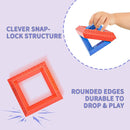 Blocks Building Toys for Toddlers 1-3 3-5, Pyramid Stacking Blocks Preschool Educational Toys for Ages 2 3 4 5 6 Boys & Girls Learning Stem Sensory Toys Kids Birthday, 30PCS by TinyTreasures Baby Boutique