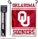 College Flags & Banners Co. Oklahoma Sooners Garden Flag with Stand Holder by GreenHaven Gardens