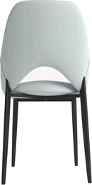 LeisureMod Amalfi Upholstered Fabric Dining Chair – Modern Side Chair with Iron Legs, Mid-Century Accent Chair for Dining Room or Kitchen by CozyNest Decor