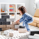 The Original Premium Plush Building Block for Kids - Certified Safe Foam Blocks in Luxuriously Soft Fabric Covers - Set of 24 (Castle Rock) by TinyTreasures Baby Boutique