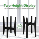 Plant Stand Indoor, Bamboo Plant Shelf, Adjustable Corner Plants Flower Holders Single Floor Plant Stand, Fits 8 to 12 Inches Pots,(Pot & Plant Not Included)(Black) by GreenHaven Gardens