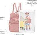 KL928 Girls Bowknot Polka Dot Cute Mini Backpack Small Daypacks Convertible Shoulder Bag Purse for Women by TinyTreasures Baby Boutique