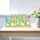 COCHIE Metal Happy Spring Sign, Spring Decorations for Home, Office, Shelf, Mantel, Indoor, Spring Flower Decor, Spring Butterfly Table Top Party Decoration (Spring) by CozyNest Decor