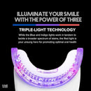 TriPulse Teeth Whitening LED Light Kit - 20 LED Lights - Hydrogen Peroxide + Carbamide Peroxide - 7 Shades Whiter in 7 Days - Safe On All Dental Work - BPA Free Mouthpiece by CozyNest Decor