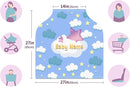 Baby Car Seat Stroller Cover Nursing Cover New Mom Breastfeeding Scarf Soft Stretchy Infant Carrier Cover Car Canopy Coverage by TinyTreasures Baby Boutique