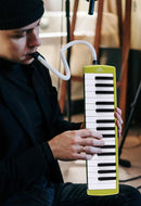 EASTROCK 32 Key Melodica Instrument Air Piano Keyboard Soprano Melodica with 2 Mouthpieces Tube Sets Carrying Bag for Beginners Adults Gift Green by TinyTreasures Baby Boutique