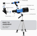 ESAKO Telescope for Kids & Beginners, 70mm Aperture Portable Telescopes with 3 Eyepieces, Height Adjustable Tripod & Phone Adapter & Remote Control by TinyTreasures Baby Boutique