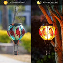 Starsoul 2 PC Cardinal Hot Air Balloon Solar Lantern with Flame Glass Outdoor Hanging Hot Air Balloon Solar Light Waterproof Garden Patio Yard Party Decorations by GreenHaven Gardens