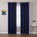 ChrisDowa Blackout Curtains 90 Inches Long 2 Panels Set for Living Room, Grommet Thermal Insulated Room Darkening Curtains for Bedroom (Navy Blue, 52 x 90 Inch) by CozyNest Decor