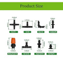 280 PCS Drip irrigation Parts,Drip System Parts,1/4 Inch Drip Irrigation Barbed Connectors (Nozzles, Nozzle Tees, Single Barbs, Couplings, Tees, Elbows, Plugs, Crosses) for Garden System by GreenHaven Gardens