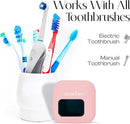 Mondano UV-C Toothbrush Sanitizer and Holder, Toothbrush Case - Manual/Electric Toothbrush Cover for Any Toothbrush Head - Rechargeable Toothbrush Travel Case, Tooth Brush Cover Cap for Home by CozyNest Decor