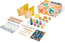 Sculpd - The Original Kids Pottery Kit, Air-Dry Clay Starter Kit for Kids Age 4 to 6, Air Dry Clay with 10 Colour Paint Set, Paintbrushes, Tool Set, Alphabet Stampers, Sponge and Step-by-Step Guide by TinyTreasures Baby Boutique