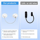 2 Pack Refrigerator Lock with Sticky Adhesive Pads, Child Proof Refrigerator/Fridge/Freezer Door Lock for Toddlers and Kids, Baby Safety Locks for RV Refrigerator, Cabinets and Drawers, Oven (Patent) by TinyTreasures Baby Boutique
