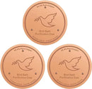 3Pack Bird Bath Copper Purification Disk | 0.6mm Reinforced 99.9% Pure Copper | Universal Fit for Outdoor Birdbaths(Birdbath Copper 3 Pack) by GreenHaven Gardens