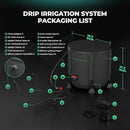 MARS HYDRO 2025 New Auto Drip Irrigation Kits with 13 Gallon Foldable Bucket, 24W Upgraded Water Pump, 8 Drip Emitters, Garden Watering System for Grow Tent Indoor, Lawn, Greenhouse, Yard by GreenHaven Gardens