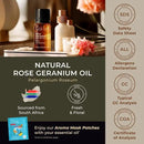 Gya Labs Rose Geranium Essential Oil for Skin - 0.34 Fl Oz - 100% Pure Natural Rose Geranium Oil for Diffuser, Aromatherapy Self-Care & Candle Making Scent by CozyNest Decor
